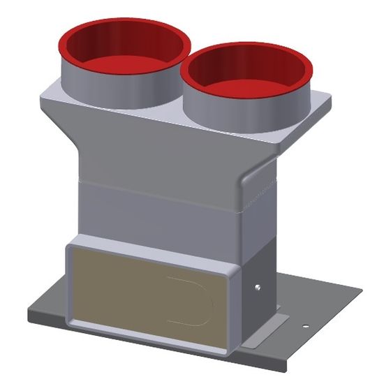 Meltem Adapter Flexrohranschluss M-WRG-MB/FRA75 75mm, für das Montageset