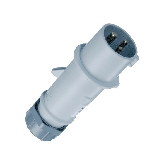Mennekes 16A3P12H Stecker 860 AM-TOP IP44 nach Trenntrafo