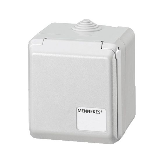 Mennekes 16A5P 6H400V Wanddose 4105 Cepex IP44 elektrograu