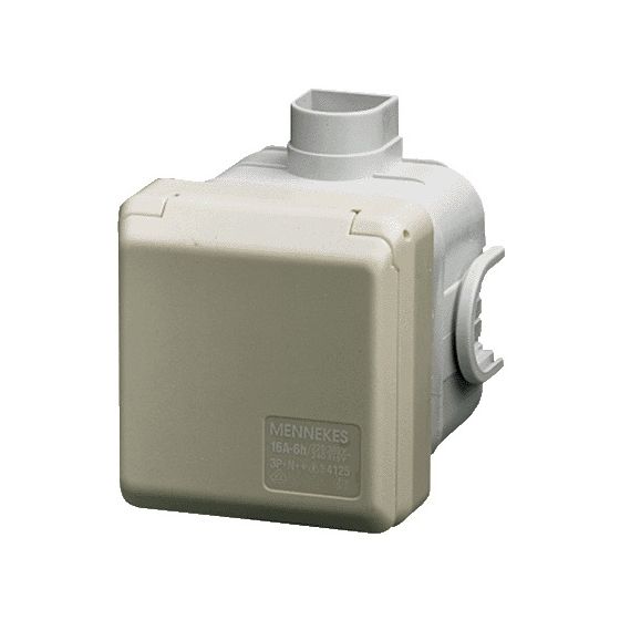 Mennekes 32A5P 6H400V UP-Dose Cepex 4130 IP44 mit Dose perlweiss