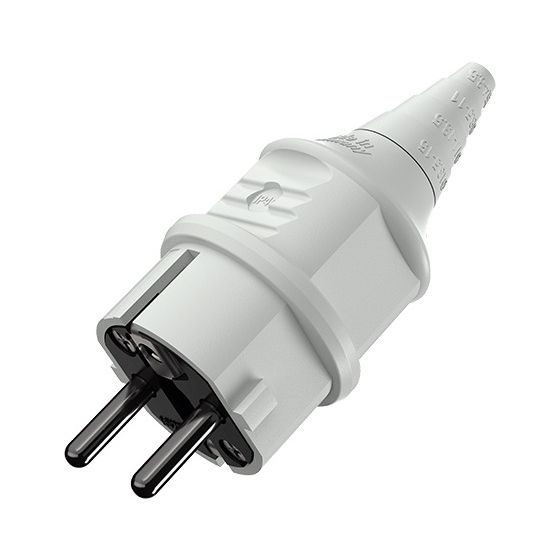 Mennekes 16A2P+E 230V 10749 SCHUKO-STECKER grau