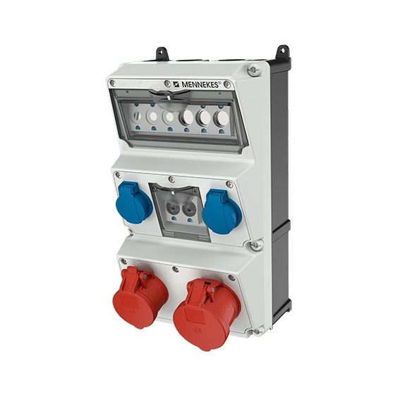 Mennekes Steckdosen-Kombination 930009 AMAXX 2xCEE16A/32A 5P 2xSchuko