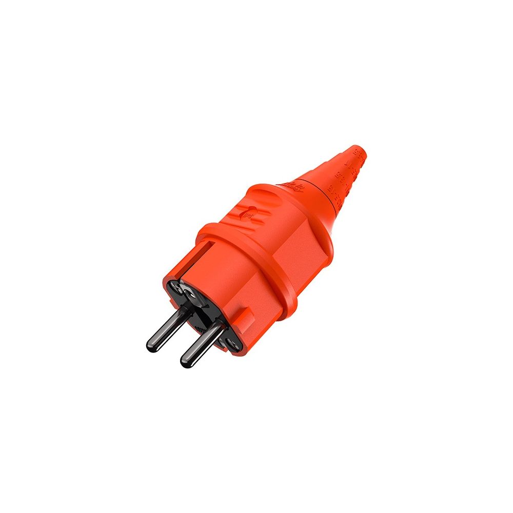 Mennekes 16A2P+E 230V 10837 Schuko-Stecker orange... MENNEKES-10837 4015394035572 (Abb. 1)