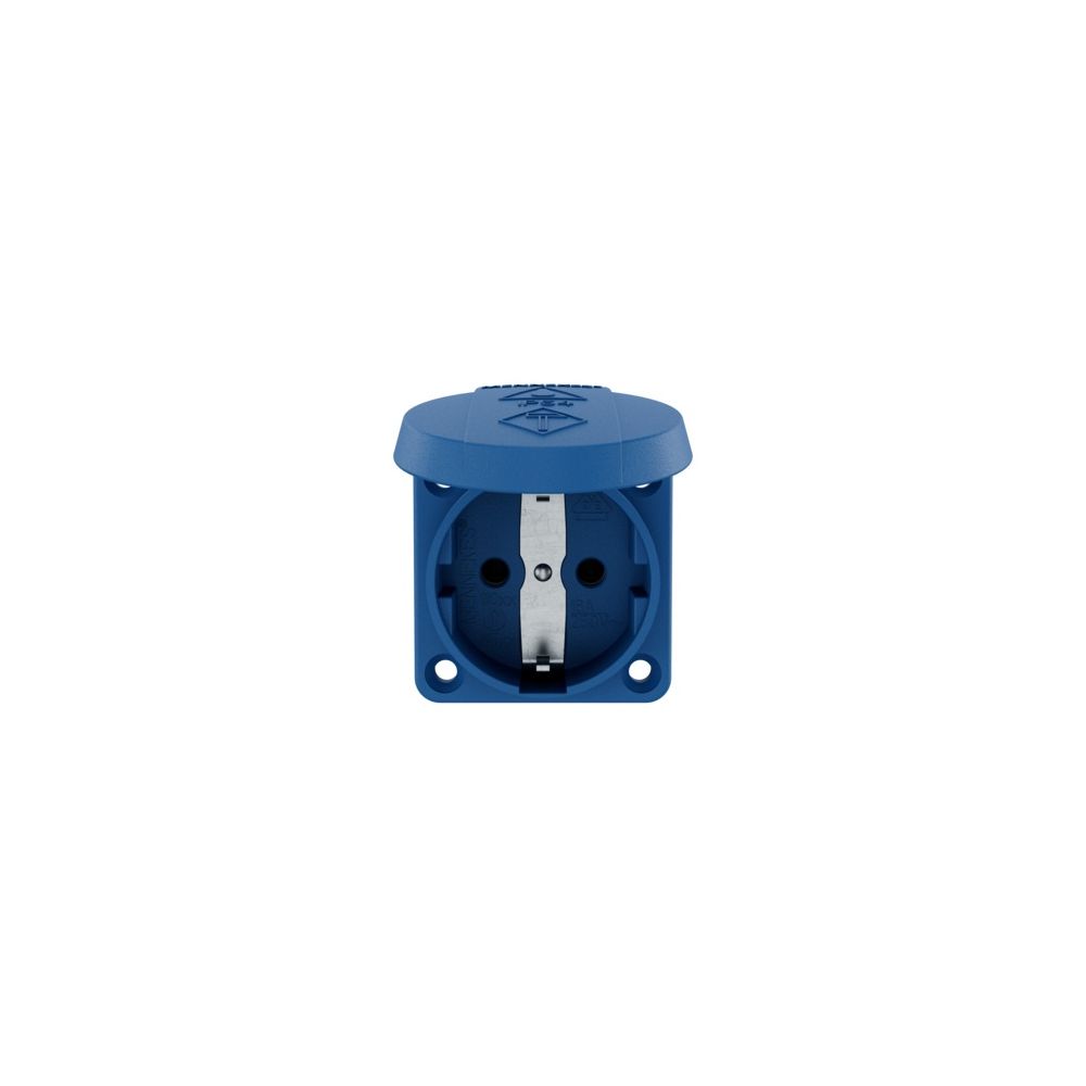 Mennekes 16A2P+E 230V blau 11011 Schuko-Anbau-Steckdose f. Baustromvert... MENNEKES-11011 4015394136729 (Abb. 2)