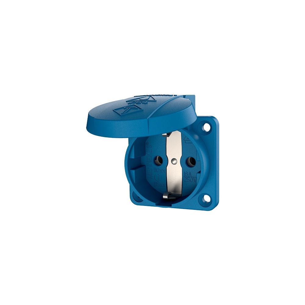 Mennekes 16A2P+E 230V blau 11011 Schuko-Anbau-Steckdose f. Baustromvert... MENNEKES-11011 4015394136729 (Abb. 3)