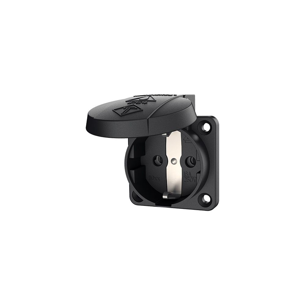 Mennekes 16A2P+E 230V schwarz 11032 Schuko-Anbau-Steckdose f. Baustromvert... MENNEKES-11032 4015394184638 (Abb. 3)