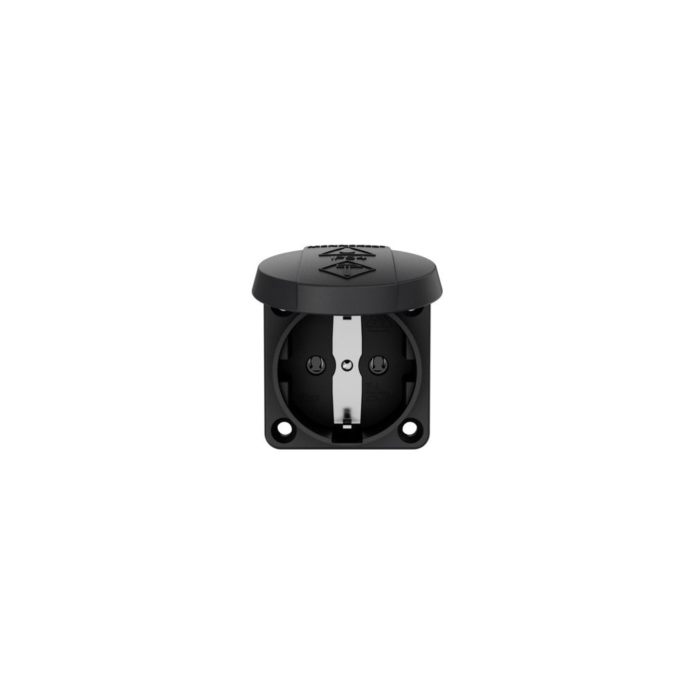 Mennekes 16A2P+E 230V schwarz 11032 Schuko-Anbau-Steckdose f. Baustromvert... MENNEKES-11032 4015394184638 (Abb. 4)