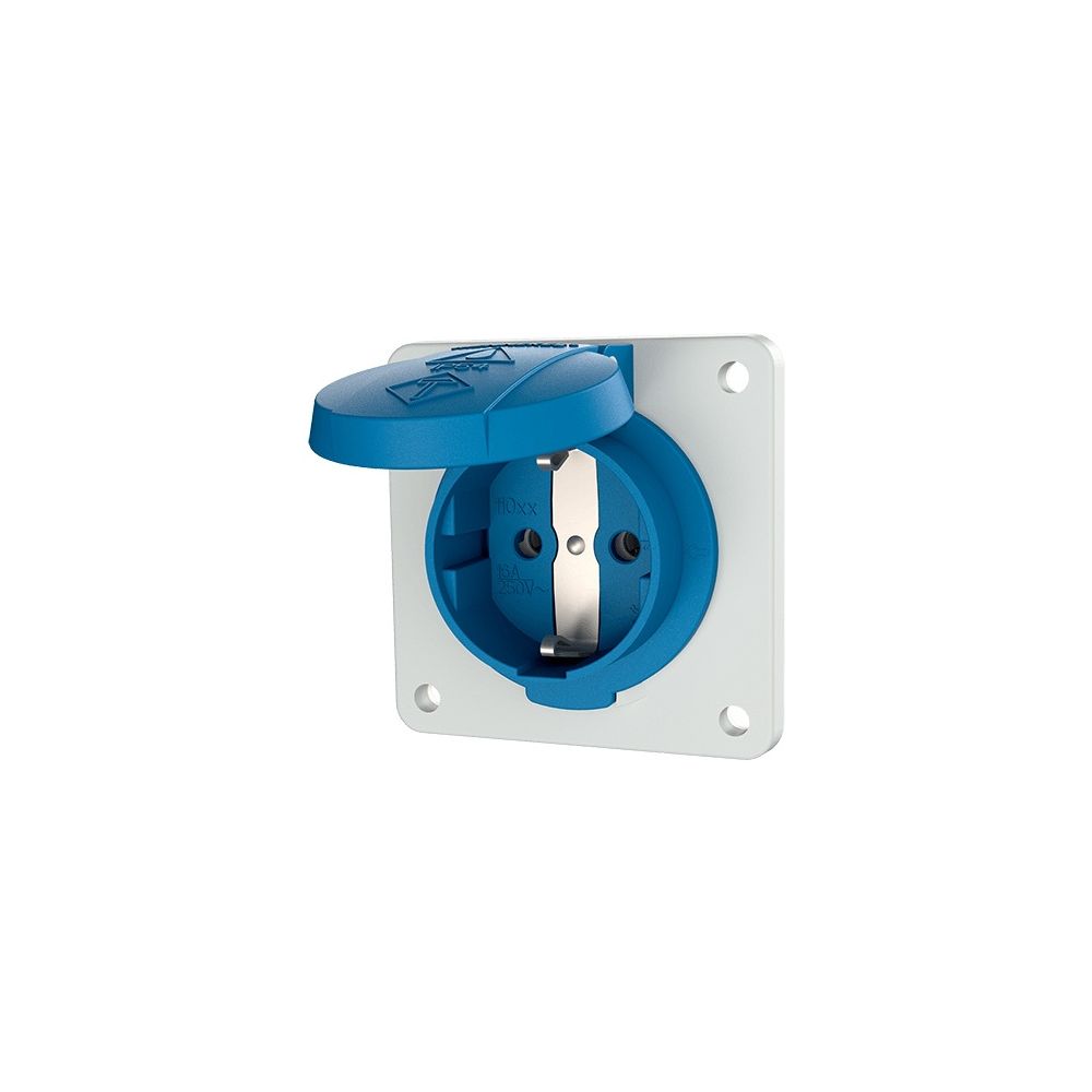 Mennekes 16A2P+E 230V SCHUKO blau 11011F IP54 für ortsfesten Einsatz... MENNEKES-11011F 4015394259220 (Abb. 1)