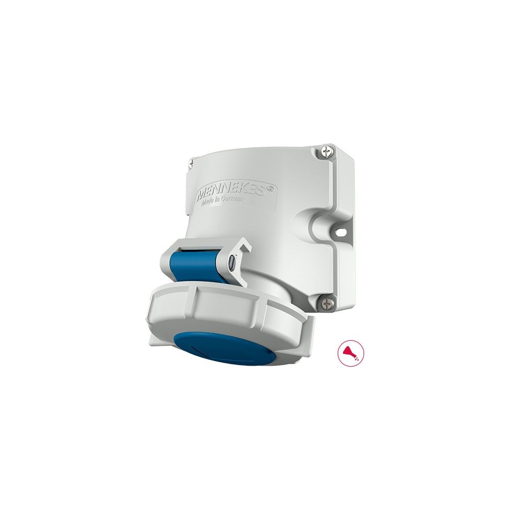 Mennekes Steckdose 9105 16A3P 6h230V Wanddose TwinContact IP67... MENNEKES-9105 4015394271000 (Abb. 1)