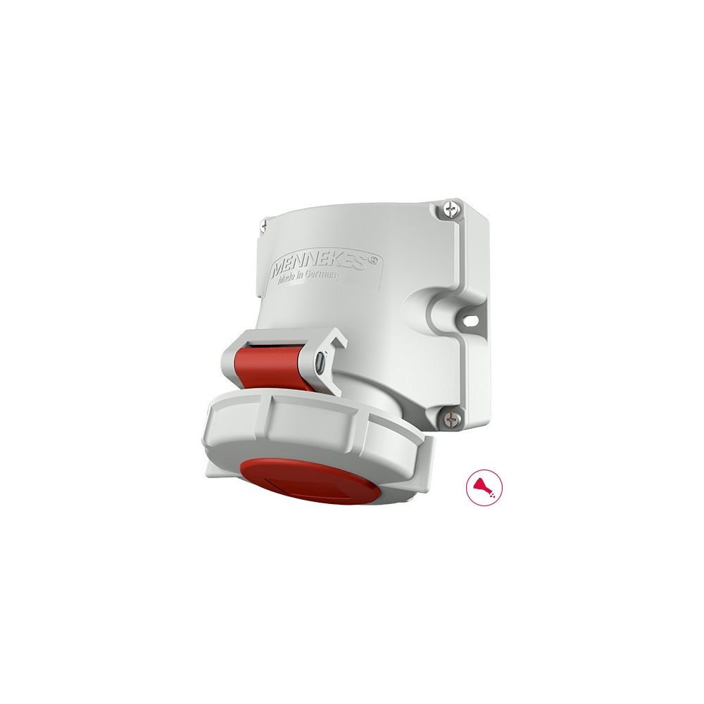 Mennekes Wanddose 16A5P 6H 400V 9142 CEE Aufbau-Steckdose IP67... MENNEKES-9142 4015394271031 (Abb. 1)