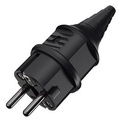 Mennekes 16A2P+E 230V 10754 SCHUKO-Stecker schwarz IP44... MENNEKES-10754 4015394034858 (Abb. 1)