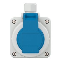 Mennekes 16A2P+E 230V 10863 Schuko-Wanddose DWD AP blau... MENNEKES-10863 4015394035701 (Abb. 1)