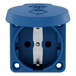 Mennekes 16A2P+E 230V blau 11011 Schuko-Anbau-Steckdose f. Baustromvert... MENNEKES-11011 4015394136729 (Abb. 1)
