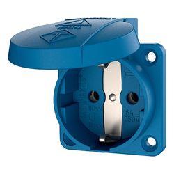 Mennekes 16A2P+E 230V blau 11011 Schuko-Anbau-Steckdose f. Baustromvert... MENNEKES-11011 4015394136729 (Abb. 1)