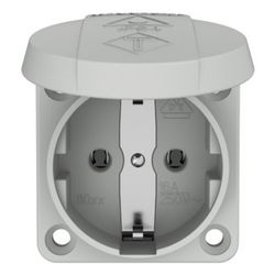 Mennekes 16A2P+E 230V 11030 SCHUKO-Anbau-Steckdose grau... MENNEKES-11030 4015394184614 (Abb. 1)