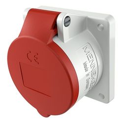 Mennekes 16A5P 6H400V Anbaudose 3385 TwinCONTACT IP44 60x60 gerade... MENNEKES-3385 4015394206156 (Abb. 1)