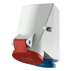 Mennekes 16A5P 6H400V Wanddose IP44 1649 Doppelbox TwinContact... MENNEKES-1649 4015394212218 (Abb. 1)