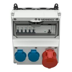 Mennekes Steckdosen-Kombination 920009 AMAXX 1xCEE 2xSchuko 1FI 1LS 2LS... MENNEKES-920009 4015394223078 (Abb. 1)