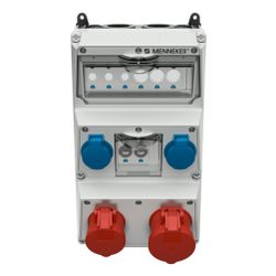 Mennekes Steckdosen-Kombination 930009 AMAXX 2xCEE16A/32A 5P 2xSchuko... MENNEKES-930009 4015394223375 (Abb. 1)