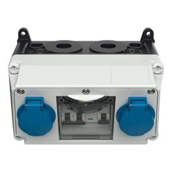 Mennekes Steckdosen-Kombination 910001 2xSchuko FI... MENNEKES-910001 4015394233985 (Abb. 1)