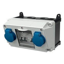 Mennekes Steckdosen-Kombination 910001 2xSchuko FI... MENNEKES-910001 4015394233985 (Abb. 1)