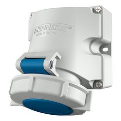 Mennekes Steckdose 9105 16A3P 6h230V Wanddose TwinContact IP67... MENNEKES-9105 4015394271000 (Abb. 1)