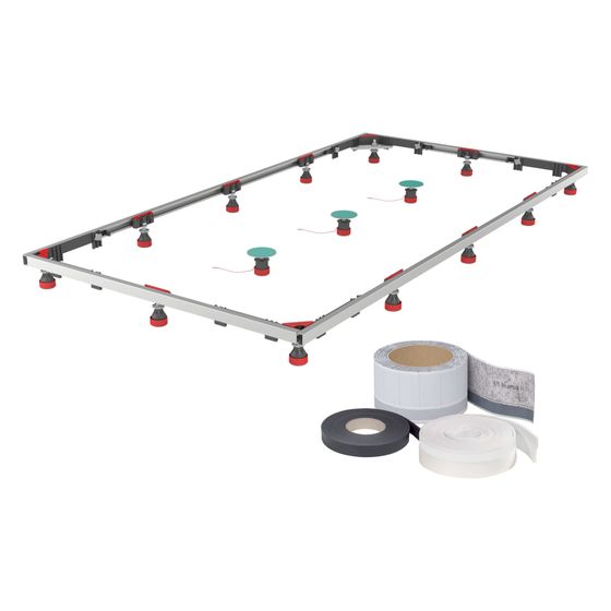 Mepa Duschwannenset Montagerahmen SF XL 2S für Stahl-Duschwannen