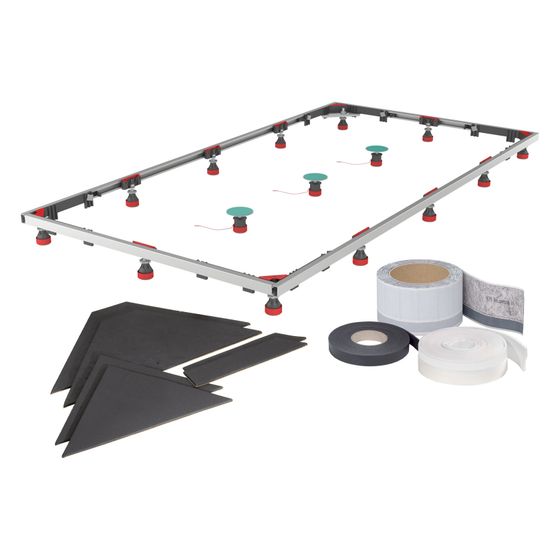 Mepa Duschwannenset Montagerahmen SF XL 3Splus Universal für Stahl-Duschwannen