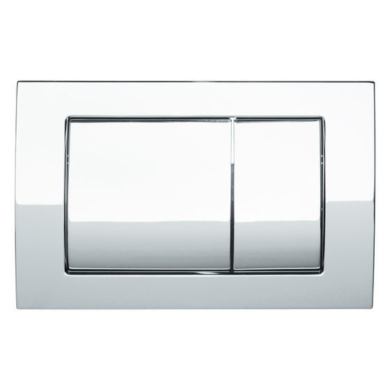 Mepa Cube WC-Betätigungsplatte 2-Mengen-Technik, Zinkdruckguss, Glanzchrom, 420798