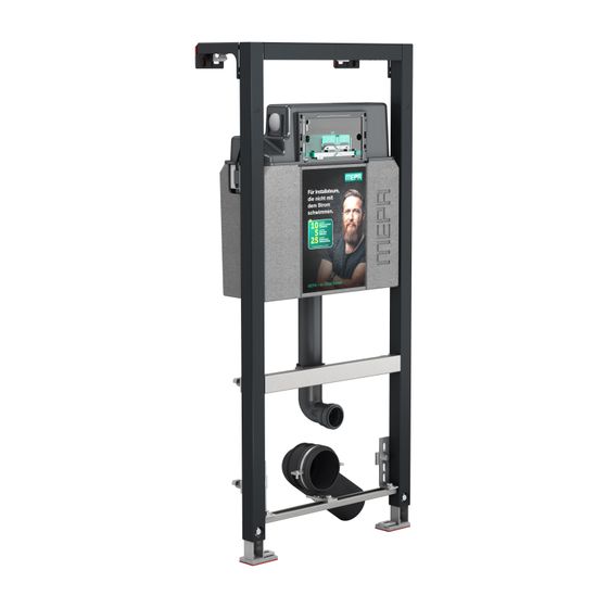 Mepa nextVIT Stand-WC-Element mit Sanicontrol Unterputz-Spülkasten A31 Baby/Kinder, Systembauhöhe 1200mm