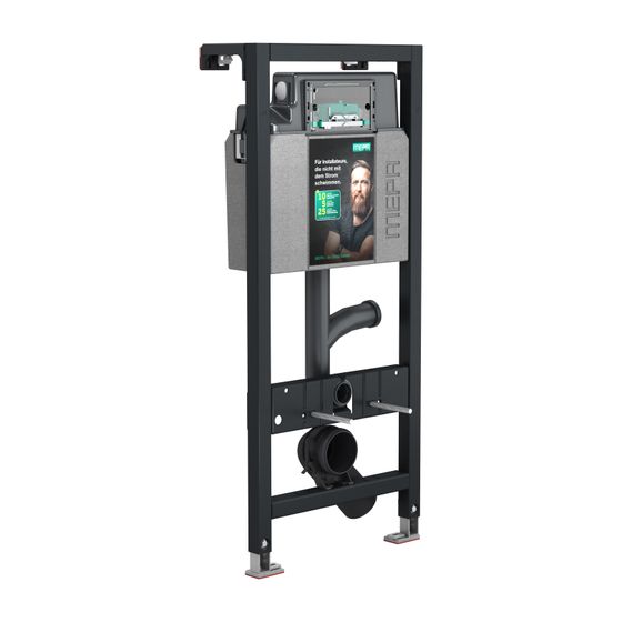 Mepa nextVIT WC-Element Spülkasten mit Geruchsabsaugeanschluss, Systembauhöhe 1200mm