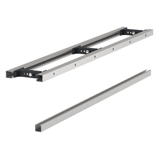 Mepa nextVIT C-Schiene S150, sendzimir-verzinktes C-Profil 1,5mm, Länge 1,5m, Bautiefe stufenlos verstellbar 110-280mm