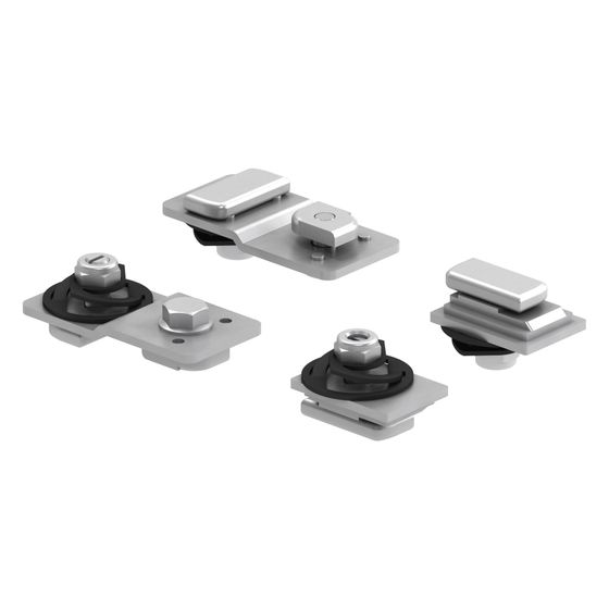 Mepa nextVIT Montageset C-Schiene, EasyConnect-Verbindungstechnik, Stahl sendzimir-verzinkt, Zinkdruckguss
