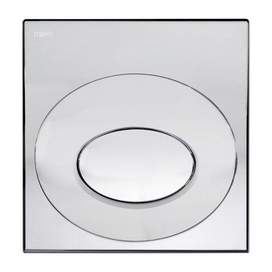 Mepa Drop Urinal-Betätigungsplatte Front, Kunststoff, Glanzchrom, 590002