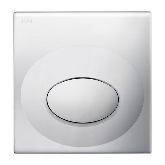 Mepa Drop Urinal-Betätigungsplatte Front, Kunststoff, Mattchrom, 590003