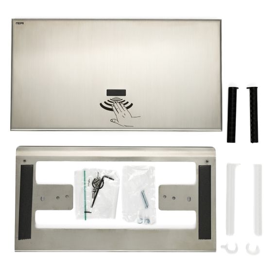 Mepa Sanicontrol WC-Spülautomatic 1040 CWS, Diebstahlschutz, vandalensicher, Edelstahl, Edelstahl geschliffen