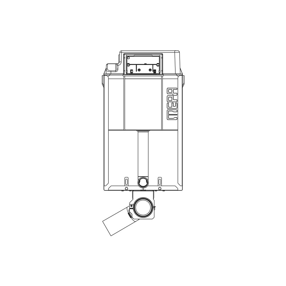 Mepa Unimont WC-Element P31, zur Einzelmontage vor Massivwand... MEPA-410312 4027952022641 (Abb. 2)