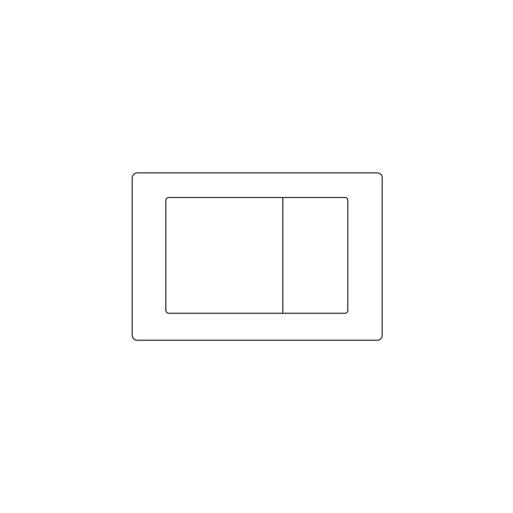 Mepa Cube WC-Betätigungsplatte 2-Mengen-Technik, Zinkdruckguss, Glanzchrom, 420798... MEPA-420798 4027952009635 (Abb. 2)