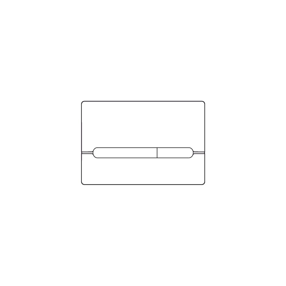 Mepa Sky für R11 Betätigungsplatte aus Edelstahl und 2-Mengen, Weiß... MEPA-421500 4027952013427 (Abb. 2)