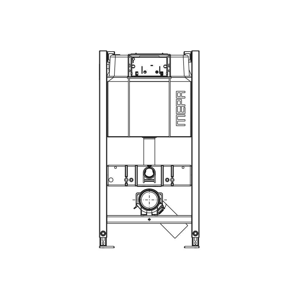 Mepa nextVIT WC-Element UP-Spülkasten Sanicontrol B31, Systembauhöhe 100mm... MEPA-511106 4027952027189 (Abb. 2)