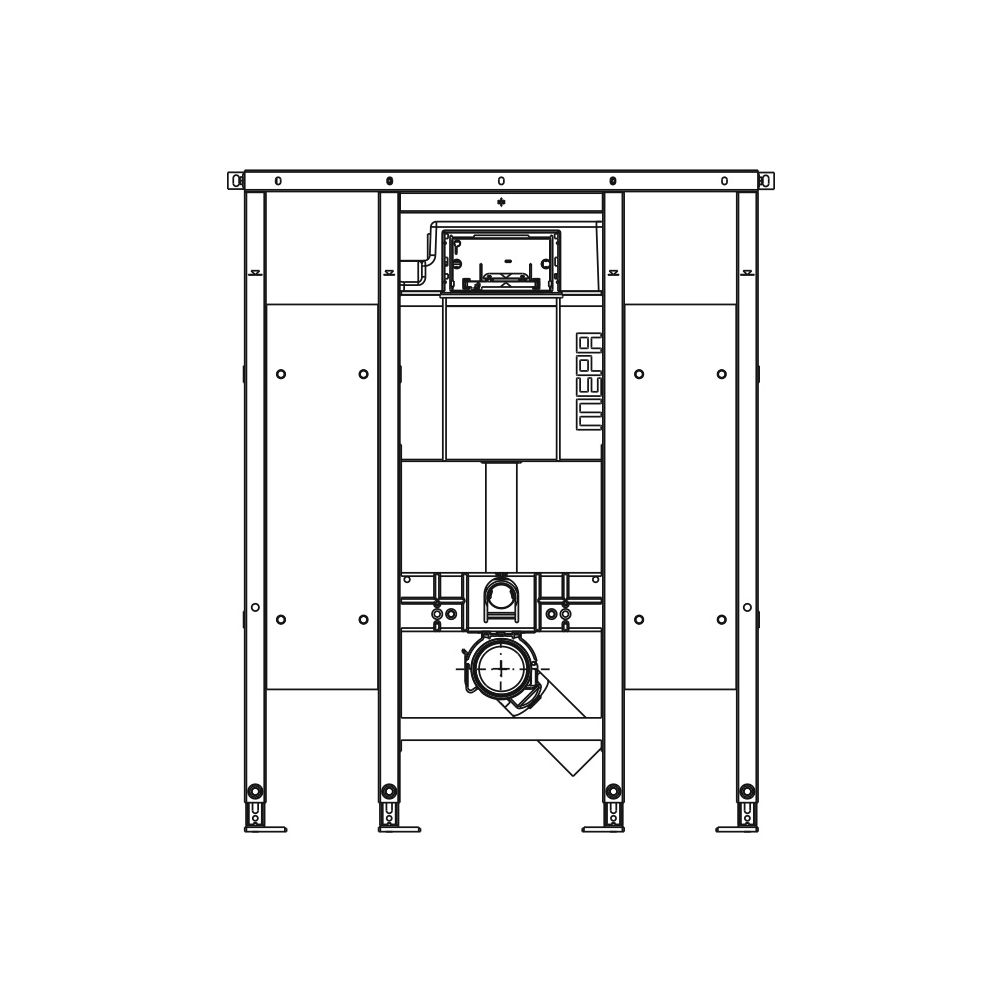 Mepa nextVIT WC-Element UP-Spülkasten Sanicontrol A31, barrierefrei, für Stützklappgriff, ... MEPA-513111 4027952027332 (Abb. 2)