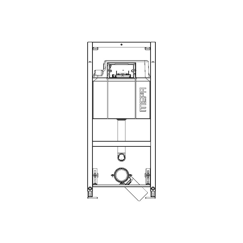 Mepa nextVIT Stand-WC-Element mit Sanicontrol Unterputz-Spülkasten A31 Baby/Kinder, System... MEPA-514812 4027952027448 (Abb. 2)