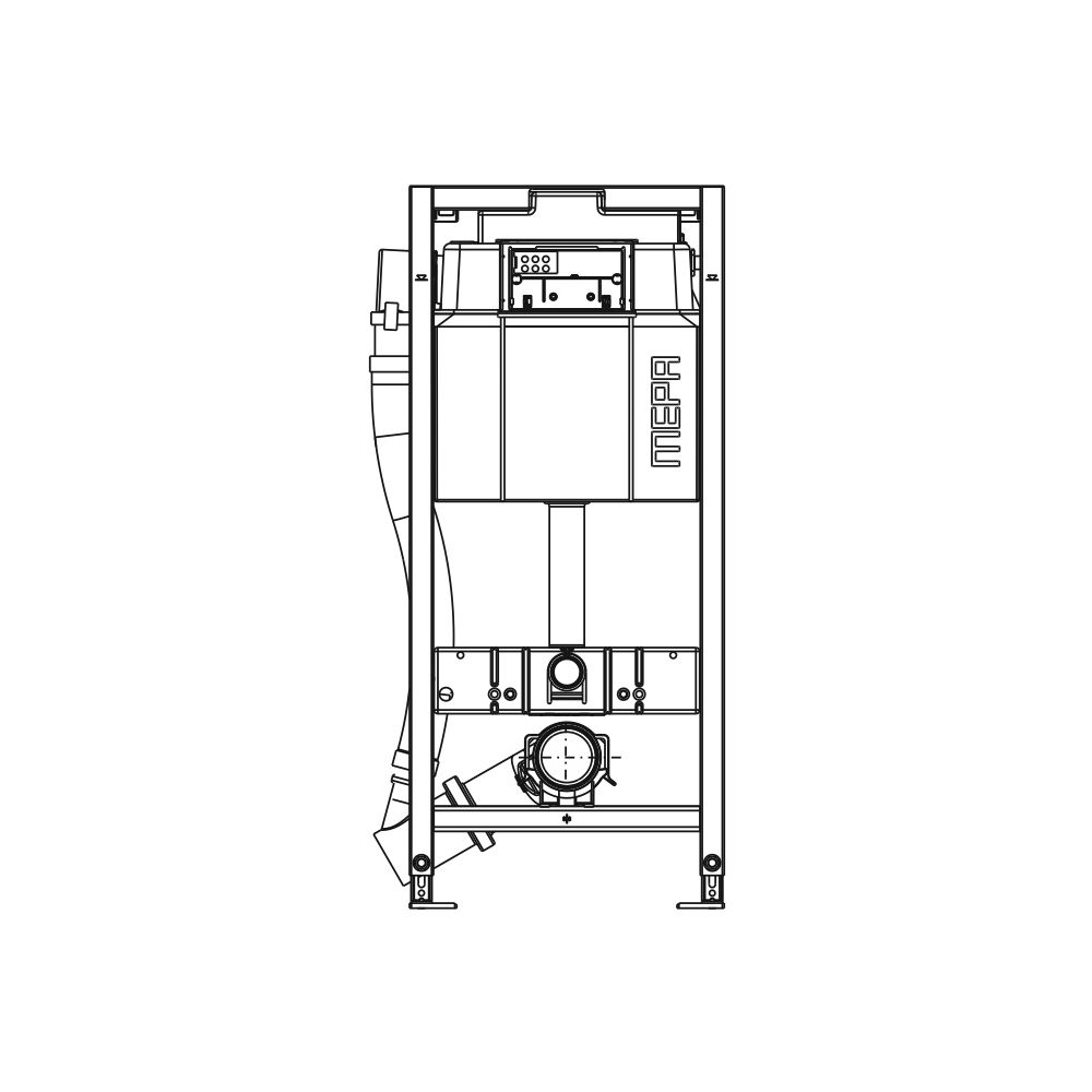 Mepa nextVIT Air-WC-Element A31, Systembauhöhe 1200mm, Lüfter manuell... MEPA-514820 4027952027431 (Abb. 2)