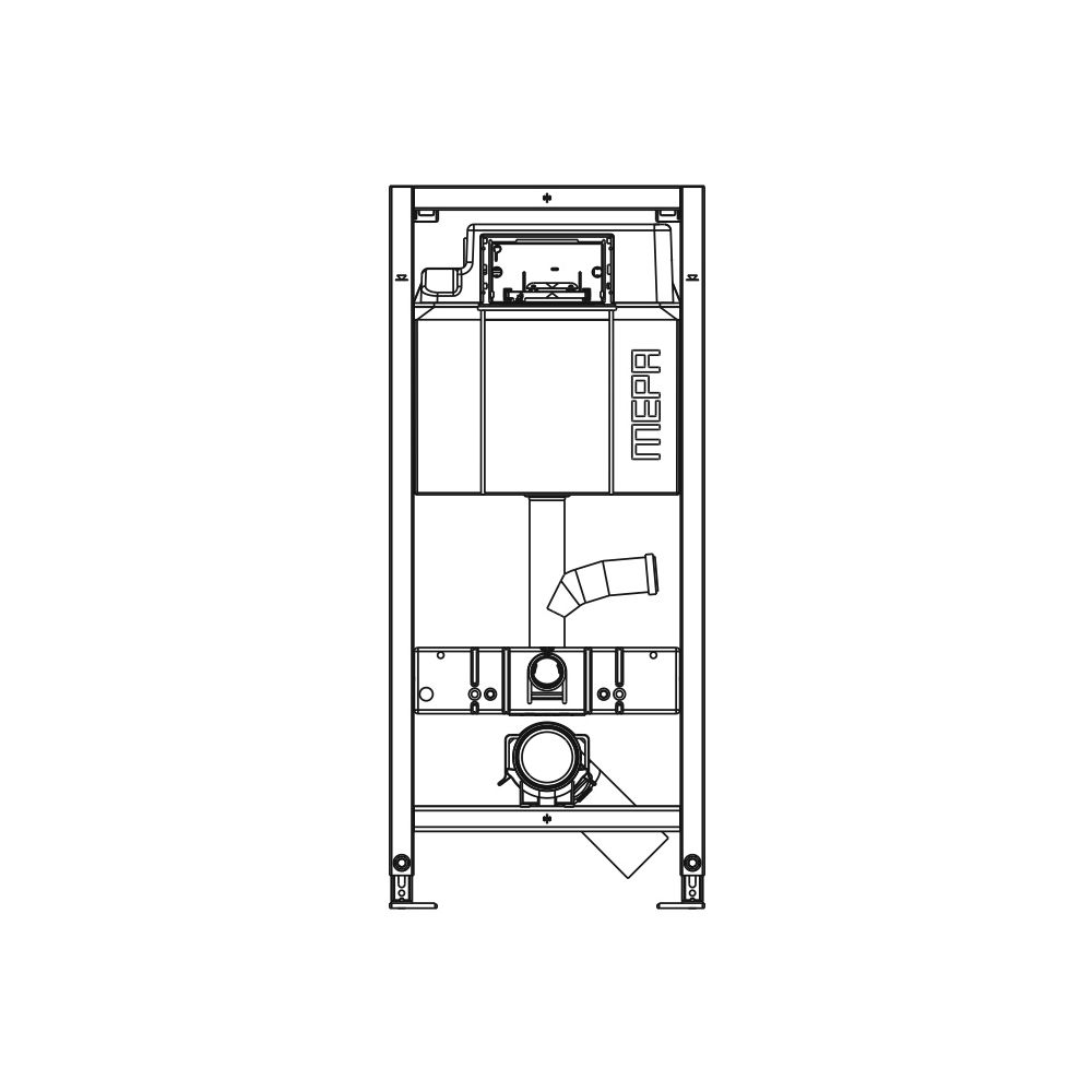 Mepa nextVIT WC-Element Spülkasten mit Geruchsabsaugeanschluss, Systembauhöhe 1200mm... MEPA-514822 4027952027479 (Abb. 2)
