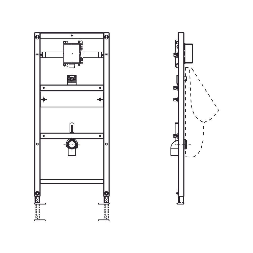 Mepa nextVIT Urinal-Element für Unterputz-Spülsystem, elektrisch/mechanisch... MEPA-532012 4027952027837 (Abb. 2)