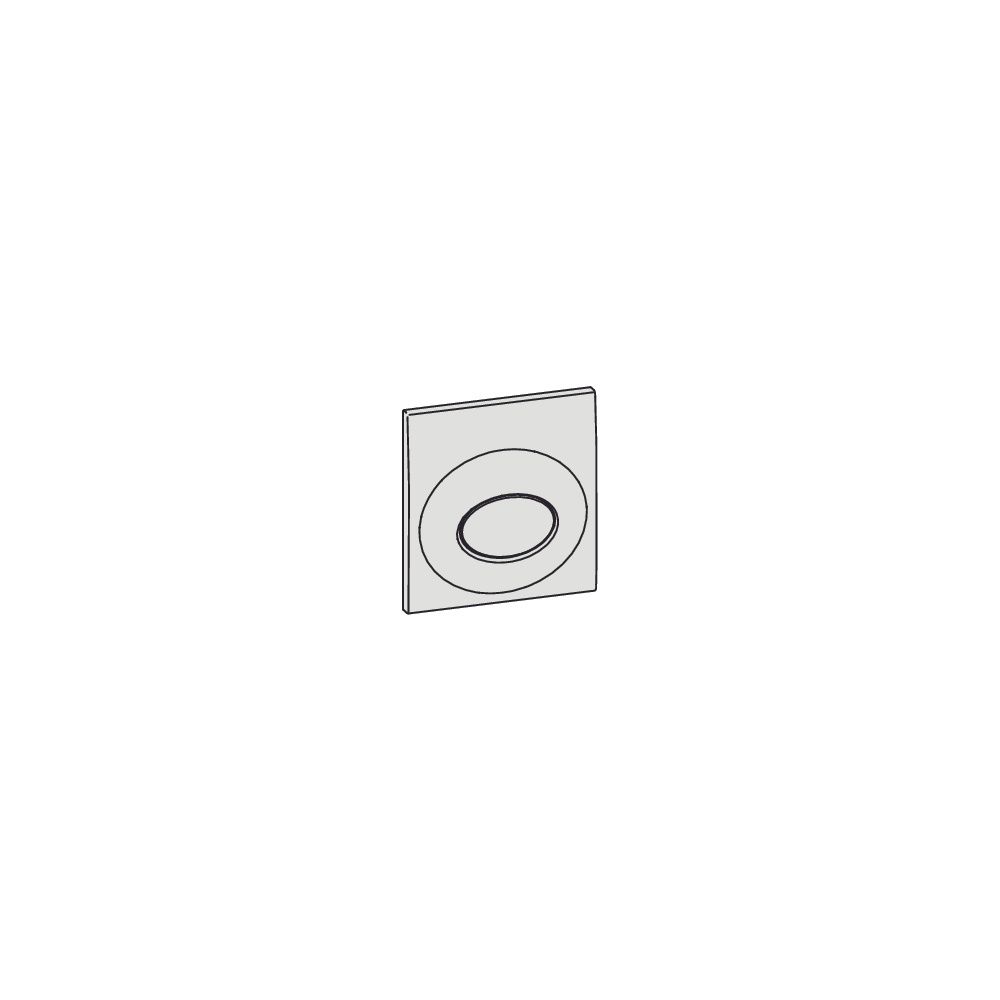 Mepa Drop Urinal-Betätigungsplatte Front, Kunststoff, Glanzchrom, 590002... MEPA-590002 4027952028056 (Abb. 2)