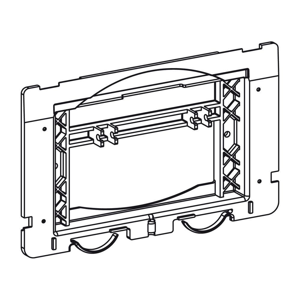 Mepa Befestigungsrahmen Sun aus Edelstahl und 2-Mengen Unterputz-Spülkasten Typ A31, B31... MEPA-590237 4027952024706 (Abb. 1)