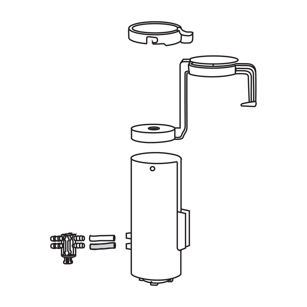 Mepa Pneumatikheber für 1- oder 2-Mengen-Technik Sanicontrol Unterputz-Spülkasten A21, E21... MEPA-590941 4027952026311 (Abb. 2)