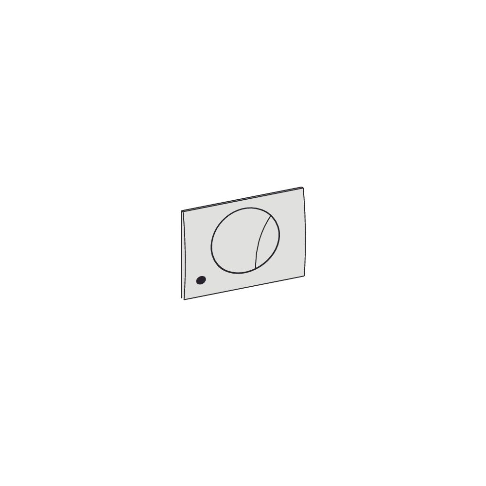 Mepa Ellipse WC-Betätigungsplatte 950 Air-WC, Glanzchrom, 718405... MEPA-718405 4027952030370 (Abb. 2)