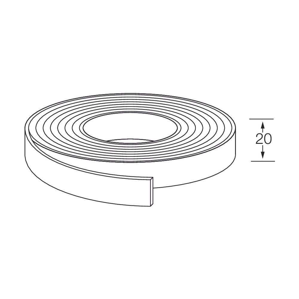 Mepa Schnittschutz, Länge 4m, Breite 20mm, Materialstärke 0,9mm, schnitt- und stichhemmend... MEPA-180094 4027952032459 (Abb. 2)
